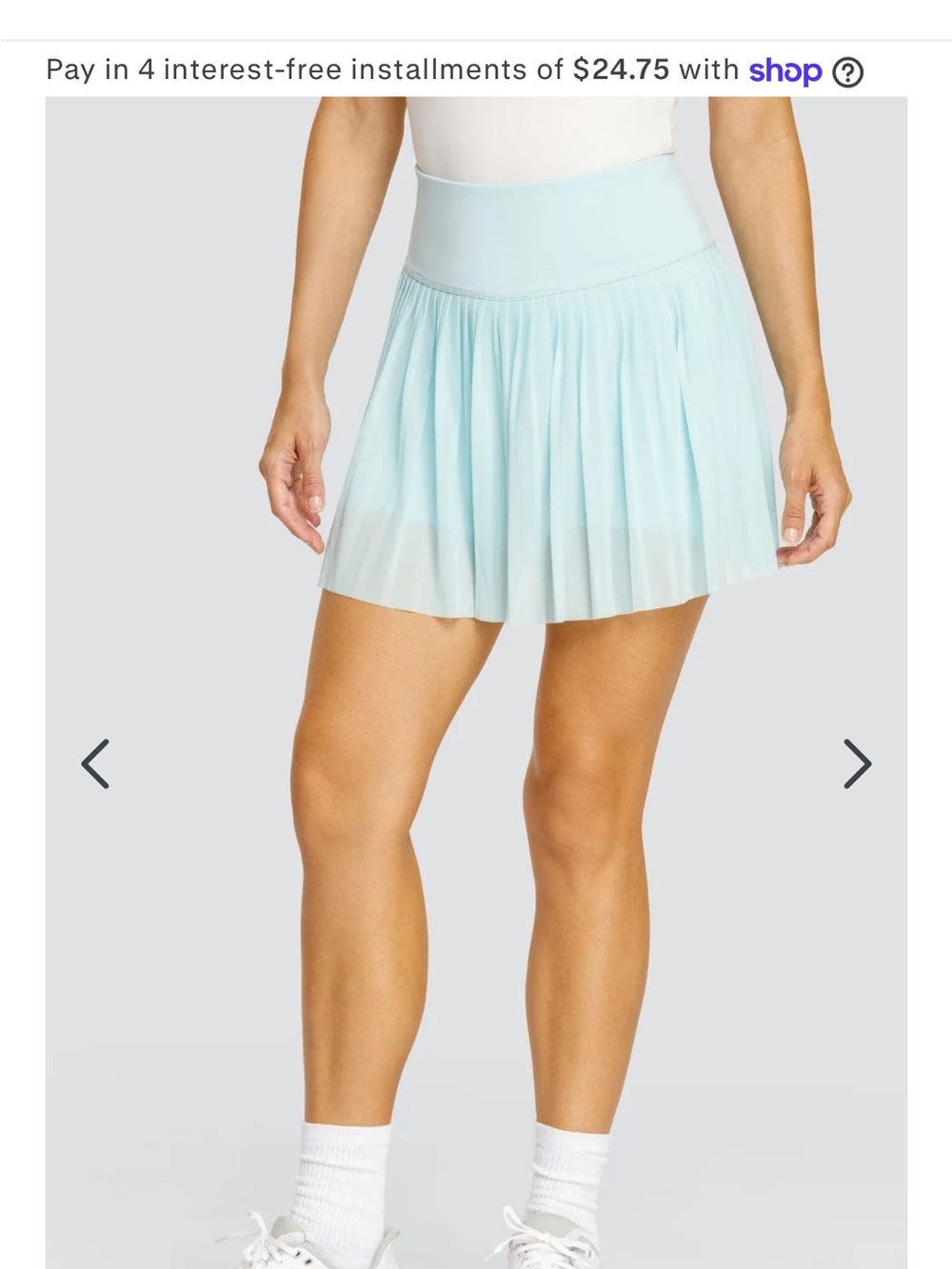 Tail  Pleated Seraphina 17" Skort - Blue Glow tennis golf